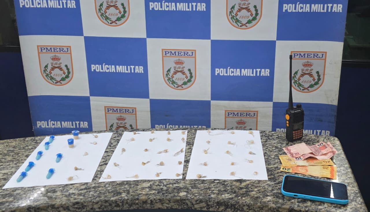 Jovem de 19 anos é preso por tráfico de drogas em Barra Mansa