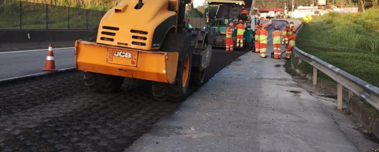 Trecho da Via Dutra em Volta Redonda terá obras de recuperação de pavimento neste fim de semana