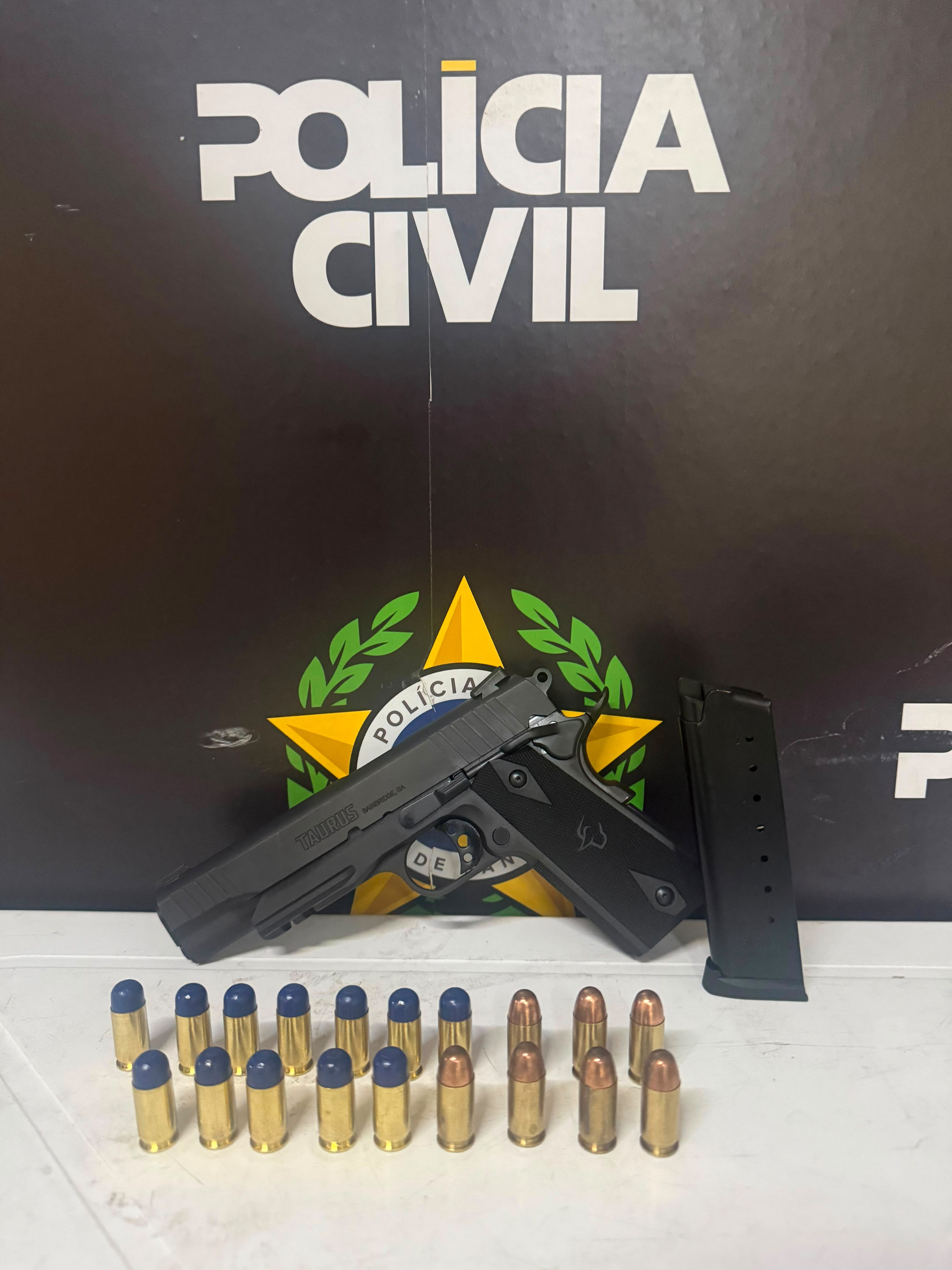 Polícia Civil apreende pistola durante cumprimento de mandado em Floriano