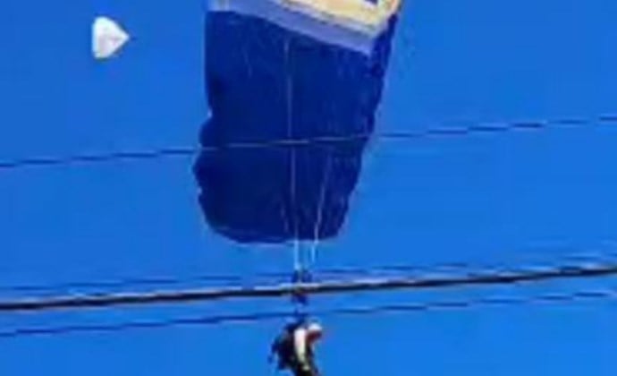Empresário morre após acidente durante salto de paraquedas em Resende