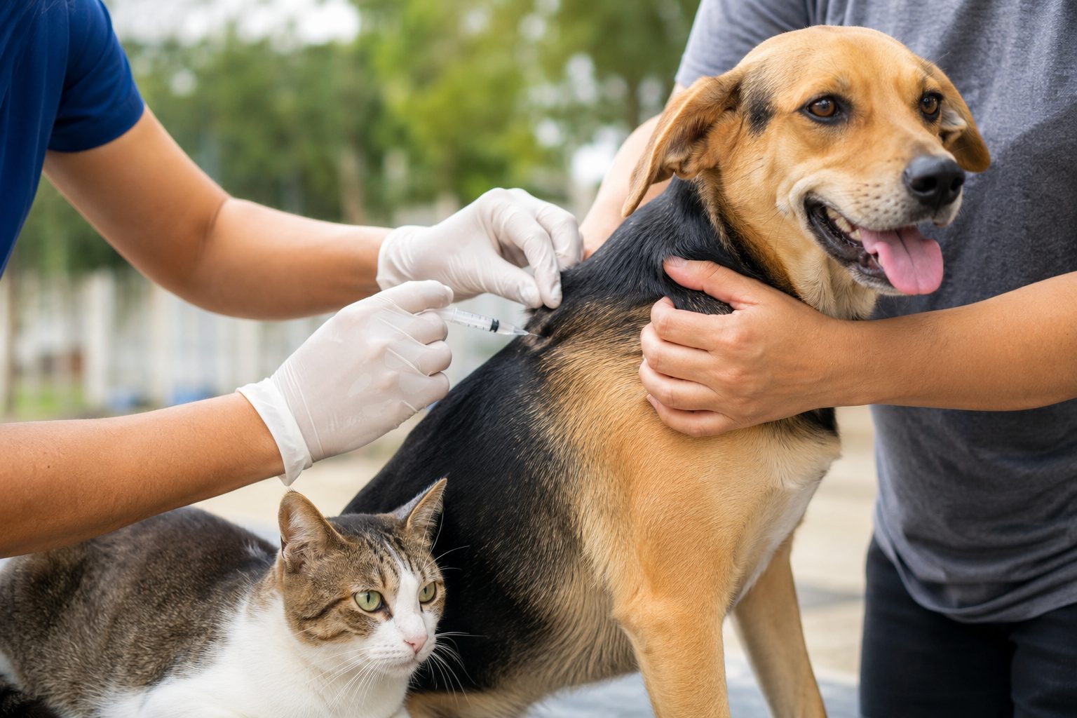 Quatis inicia campanha de vacinação antirrábica para cães e gatos